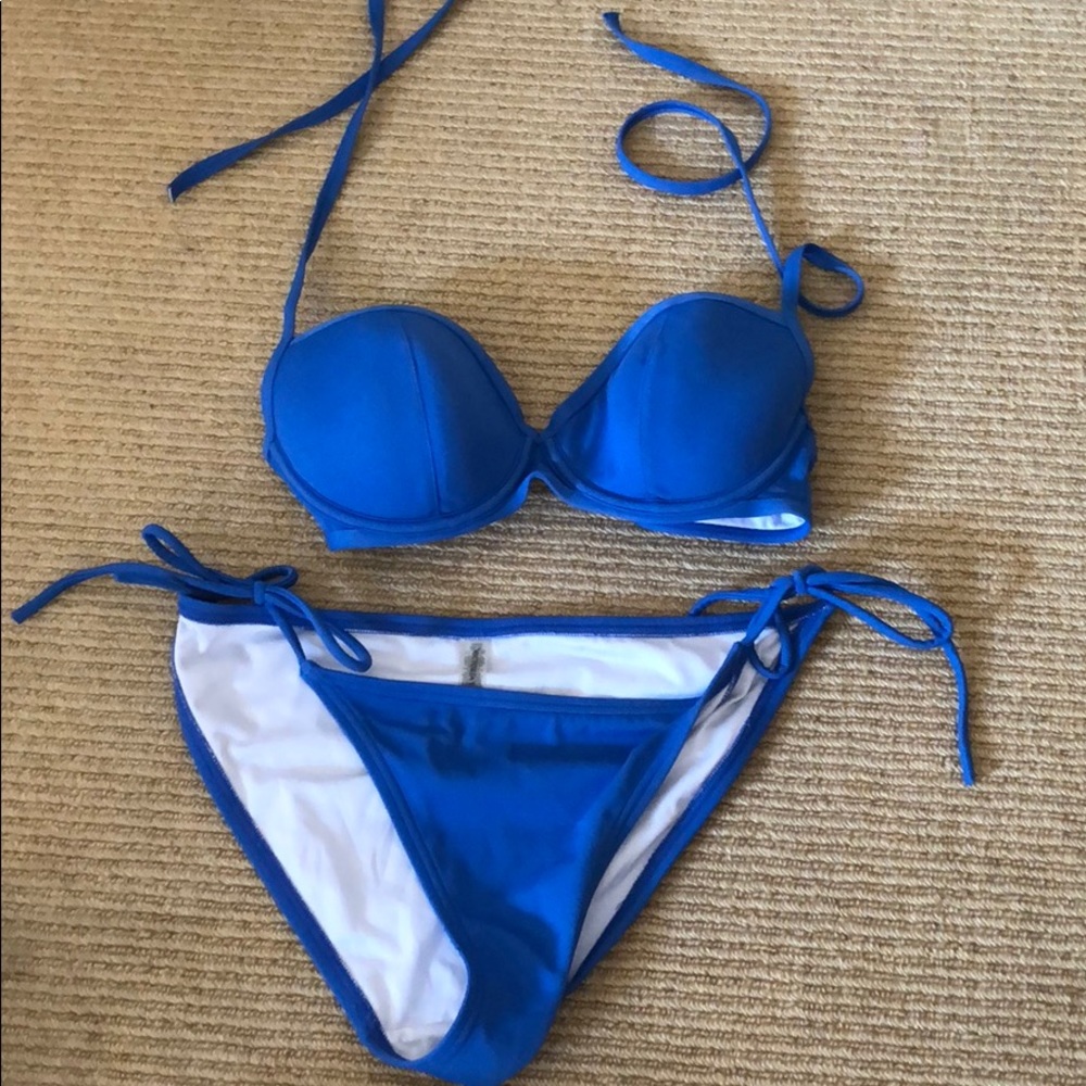 Blue Victoria secret bathing suit